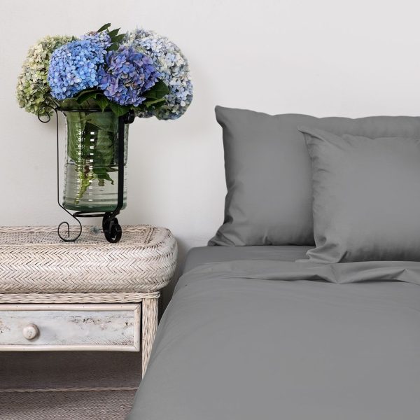 Dreyer Linen Classic Polycotton Percale 200TC Duvet Cover Set