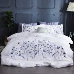 Miss Lyn Mayfair Embroidered Duvet Covers in White