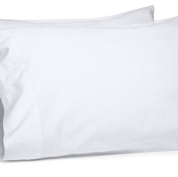 Gripitt - 200TC Cotton Standard Pillow Cases Twin Pack - White