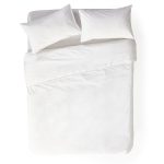 George & Mason 200TC Polycotton Percale duvet cover set - White - Image 2