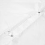 George & Mason 200TC Polycotton Percale duvet cover set - White - Image 4