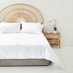 George & Mason 200TC Polycotton Percale duvet cover set - White - Image 6