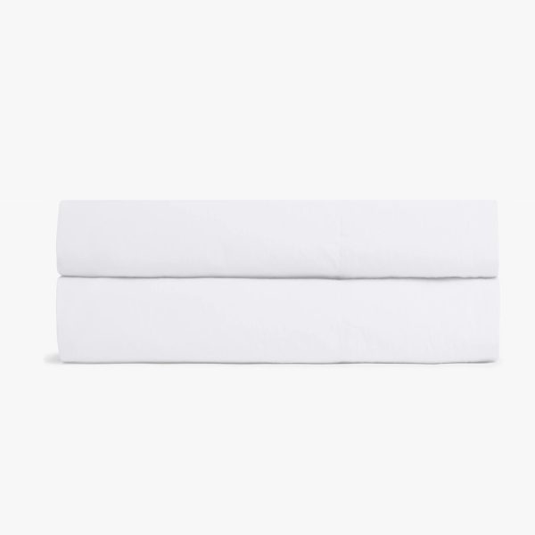 Fitted sheet White 300TC Percale