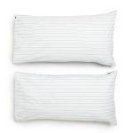 George & Mason - 200tc Minimal Stripe 2pk Pillow cases - King