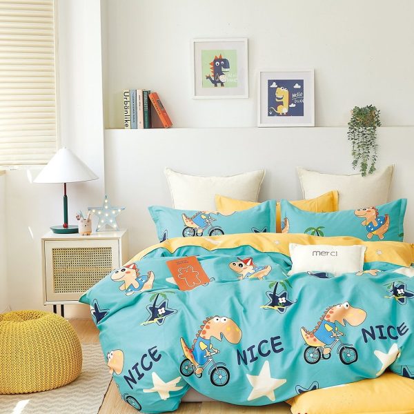 Linen Boutique - Kids 100% Cotton Duvet Cover Set - Nice Dudo