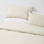 George & Mason - 200TC Polycotton Percale Duvet Cover Set - Stone