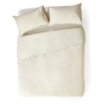 George & Mason - 200TC Polycotton Percale Duvet Cover Set - Stone - Image 4