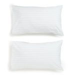 George & Mason - 200tc Minimal Stripe 2pk Pillow Cases - Standard - Image 6