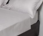 George & Mason - T200 Flat Sheet - Grey - Double