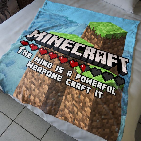 Minecraft Hill Fleece Lap Blanket