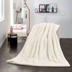 Polyester Striped Winter Double Blanket