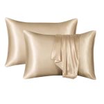Petite Le Nto Satin Pillow Cases - Set of 2 - Black - Image 4