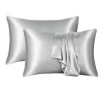 Petite Le Nto Satin Pillow Cases - Set of 2 - Black - Image 5