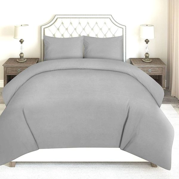 Wonder Towel Wrinkle Resistant Luxury Hotel Duvet Cover Set King/Super Grey