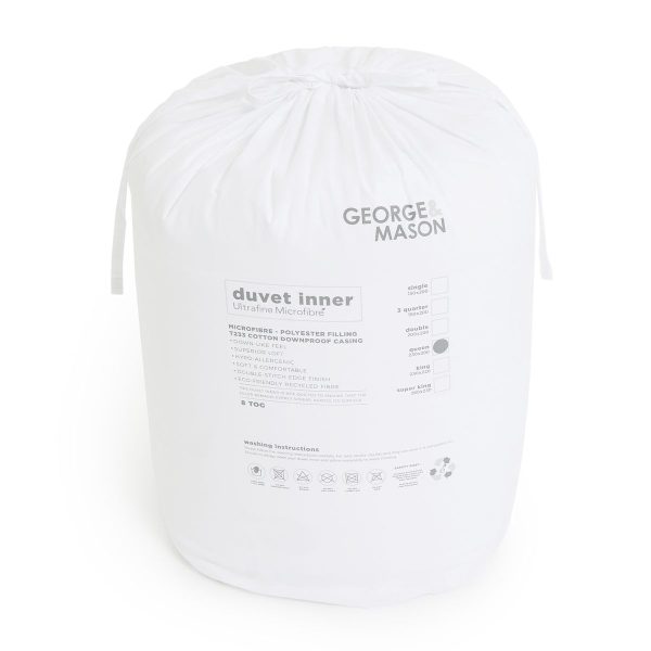 George & Mason - 8 tog Luxury Microfibre duvet inner