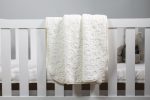 Sesli Mink Embossed Baby Blanket - Cream Pattern