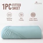 Pizuna Cotton Fitted Sheet Luxurious 400 Thread Count - Image 5