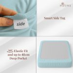 Pizuna Cotton Fitted Sheet Luxurious 400 Thread Count - Image 7