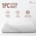 Pizuna Cotton Fitted Sheet Luxurious 400 Thread Count - Image 30