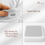 Pizuna Cotton Fitted Sheet Luxurious 400 Thread Count - Image 32