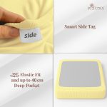 Pizuna Cotton Fitted Sheet Luxurious 400 Thread Count - Image 85