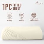 Pizuna Cotton Fitted Sheet Luxurious 400 Thread Count - Image 94
