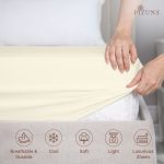 Pizuna Cotton Fitted Sheet Luxurious 400 Thread Count - Image 95