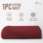 Pizuna Cotton Fitted Sheet Luxurious 400 Thread Count - Image 101