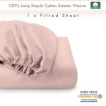Pizuna Cotton Fitted Sheet Luxurious 400 Thread Count - Image 106