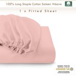 Pizuna Cotton Fitted Sheet Luxurious 400 Thread Count - Image 109