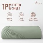 Pizuna Cotton Fitted Sheet Luxurious 400 Thread Count - Image 113