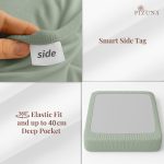 Pizuna Cotton Fitted Sheet Luxurious 400 Thread Count - Image 115