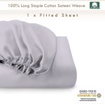 Pizuna Cotton Fitted Sheet Luxurious 400 Thread Count - Image 130