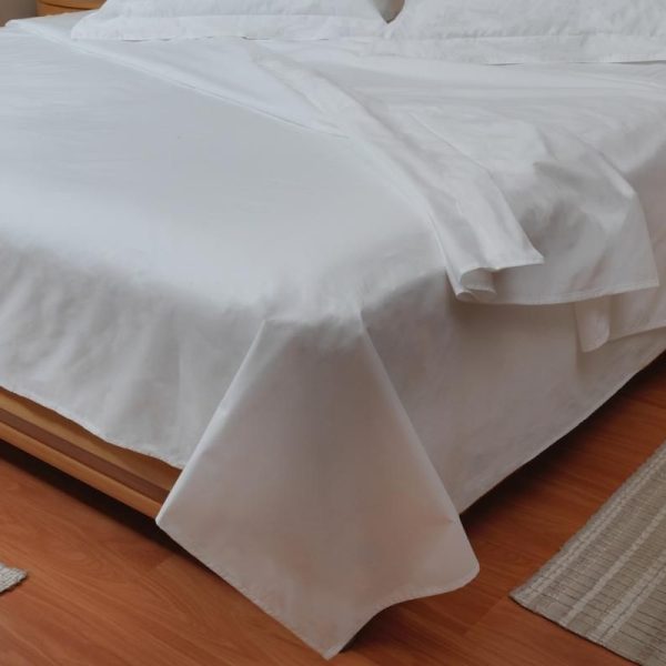 Dreyer Egyptian Cotton 400TC Flat Sheet - White