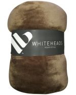 Whiteheads Faux Fur Blanket Throw - Natural