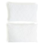 George & Mason - 2 Pack Quilted Ball Fibre Pillows - Standard