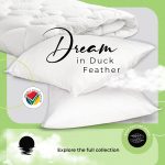 Dreamy Nights - Duck Feather Pillows Twin Pack 2000 - Cotton - Image 8