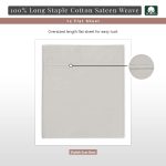 Pizuna Cotton Flat Sheet Luxurious 400 Thread Count - Image 3