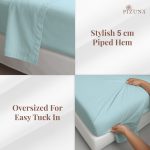 Pizuna Cotton Flat Sheet Luxurious 400 Thread Count - Image 9