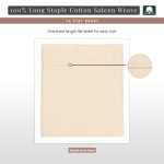Pizuna Cotton Flat Sheet Luxurious 400 Thread Count - Image 14