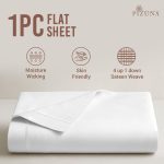 Pizuna Cotton Flat Sheet Luxurious 400 Thread Count - Image 27