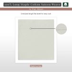 Pizuna Cotton Flat Sheet Luxurious 400 Thread Count - Image 54