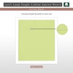 Pizuna Cotton Flat Sheet Luxurious 400 Thread Count - Image 66