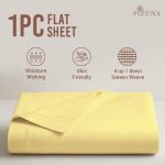 Pizuna Cotton Flat Sheet Luxurious 400 Thread Count - Image 82