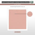 Pizuna Cotton Flat Sheet Luxurious 400 Thread Count - Image 117
