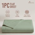 Pizuna Cotton Flat Sheet Luxurious 400 Thread Count - Image 119