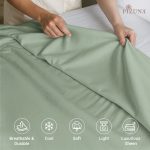 Pizuna Cotton Flat Sheet Luxurious 400 Thread Count - Image 120