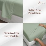 Pizuna Cotton Flat Sheet Luxurious 400 Thread Count - Image 121