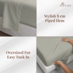 Pizuna Cotton Flat Sheet Luxurious 400 Thread Count - Image 126
