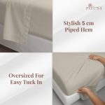 Pizuna Cotton Flat Sheet Luxurious 400 Thread Count - Image 131